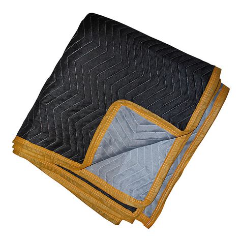 Premium Moving Blankets Black/Gray Single | Moving Blankets | MovingBlanketsUSA