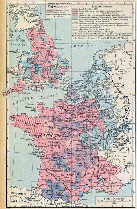 Map Of France And England - Map