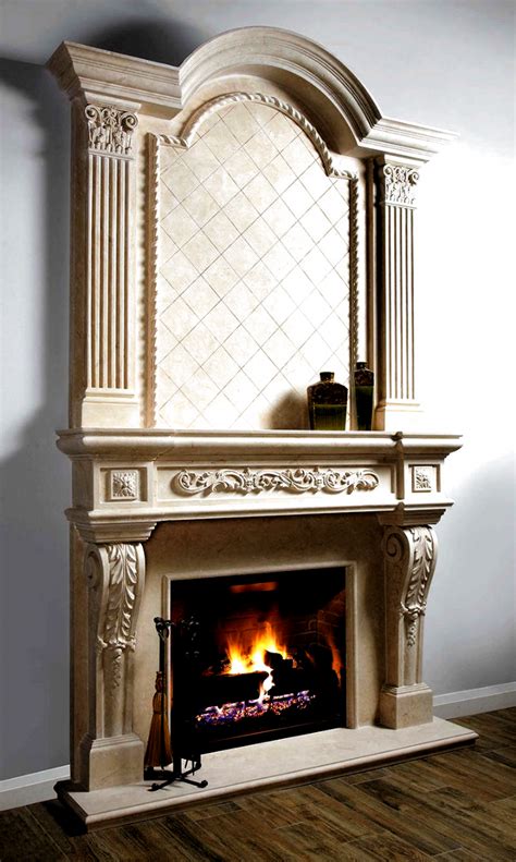 Parisian Majestic Stone Fireplace Mantel - MantelsDirect.com #Fireplace ...