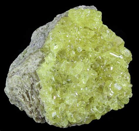 3.1" Sulfur Crystals on Matrix - Bolivia (#51577) For Sale - FossilEra.com