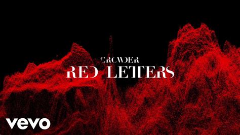 Crowder - Red Letters Chords - Chordify