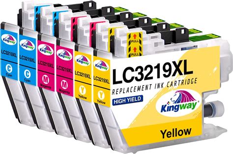 KINGWAY LC3219XL Colour Ink Cartridges Replacement for Brother LC3219XL ...