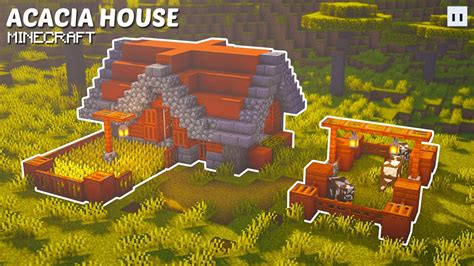 Minecraft : How to Build a Survival Acacia House | Small & Simple ...