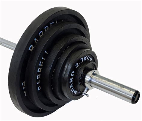 300 LB. OLYMPIC BARBELL SET WITH 100 LB RATED BLACK BAR