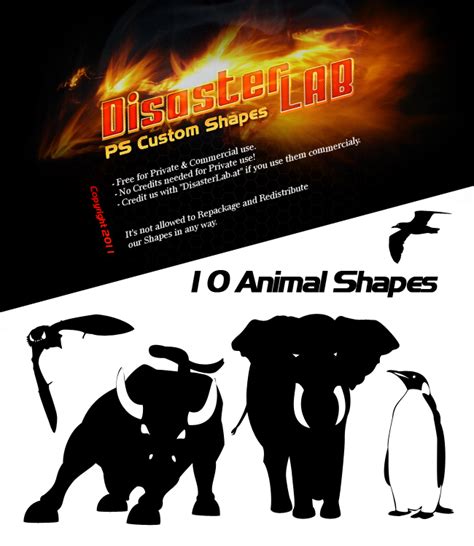 7 Photoshop Animal Shapes Images - Photoshop Custom Shapes Animals, Flying Bird Shapes and Horse ...