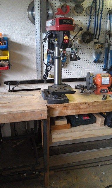 Making a Bench Top Drill Press Into a Floor Model Drill Press | Making ...