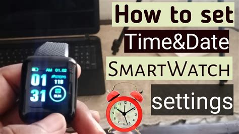 HOW TO SET THE TIME AND DATE ON SMART WATCH⏰ | HOW TO CONNECT SMART ...