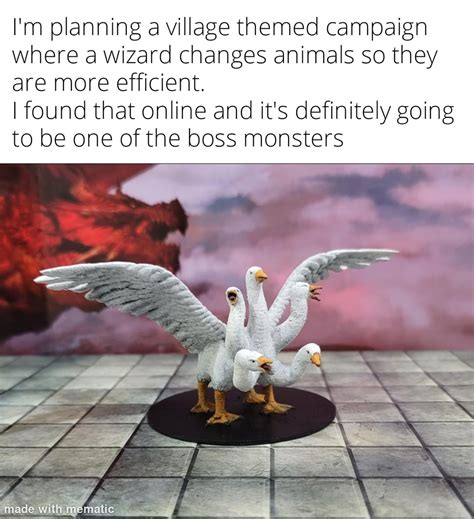 Goose Hydra [OC] : r/DnD