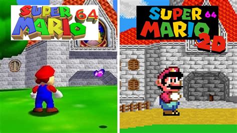 Super Mario 64 (1996) 3D vs 2D Hack | Which one is better? - YouTube