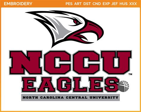 NCCU Eagles - Secondary Logo (2006) - College Sports Embroidery Logo in 4 sizes & 8 formats