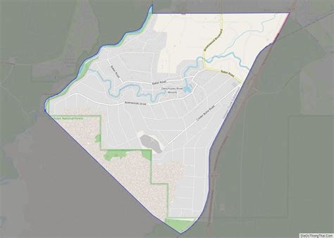 Map of Deschutes River Woods CDP - Thong Thai Real