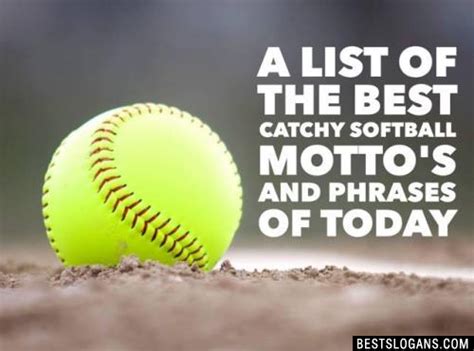 Catchy Softball Slogans - LouiseRobles Blog