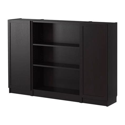 Small Black Bookcase With Doors - Bookshelf Style