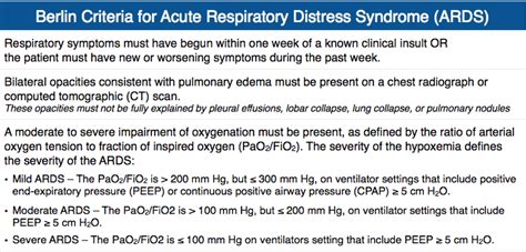 ARDS(Acute Respiratory distress syndrome)-(1) 병의 기전, 정의, 원인. : 네이버 블로그