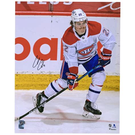 Cole Caufield Montreal Canadiens Autographed 8" x 10" NHL Debut Photog ...