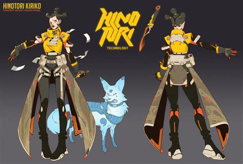 Hinotori Kiriko Skin Concept Art - Overwatch 2 Art Gallery