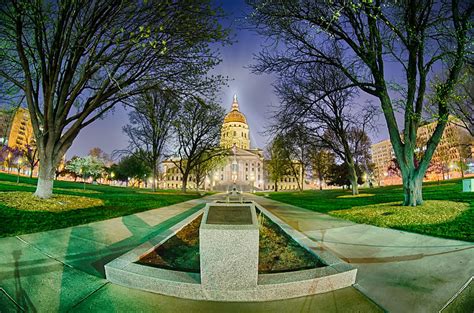 Topeka Kansas Downtown At Night #1 Photograph by Alex Grichenko - Fine Art America