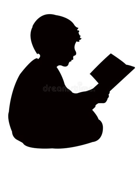 Boy Reading Silhouette Stock Illustrations – 1,071 Boy Reading Silhouette Stock Illustrations ...