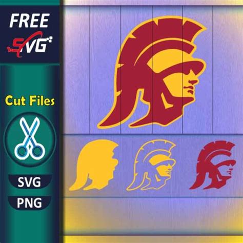 USC Trojans Helmet logo SVG free, USC trojan head logo | Free SVG FIles