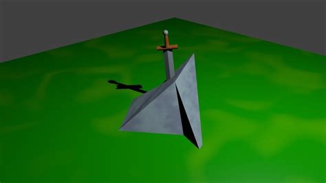 Low-poly sword Free 3D Model - .obj .mb .fbx - Free3D