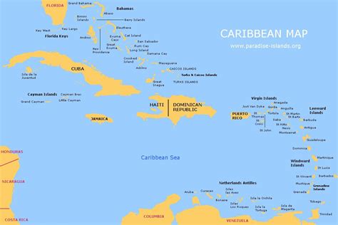 Caribbean Map | Free Map of the Caribbean Islands