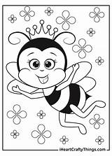 Bee Coloring Pages sketch template