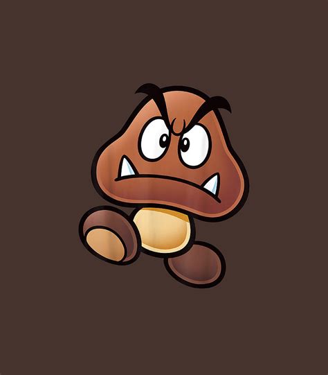 Super Mario Goomba Big Face Digital Art by Arya Gaia - Pixels