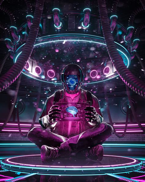 Neon cyberpunk 3D art by Engwind. | Cyberpunk art, Cyberpunk aesthetic, Cyberpunk