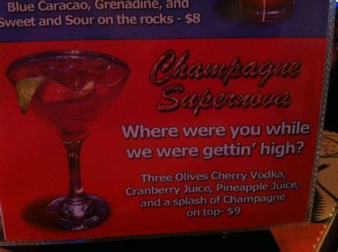 Champagne Supernova Drink