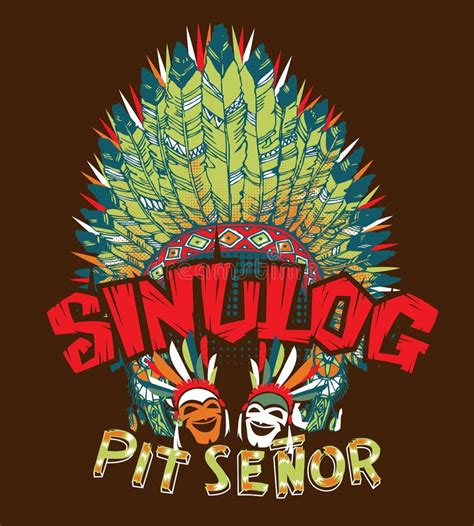 Philippine Cebu Festival Sinulog Celebration Fiesta Stock Vector ...