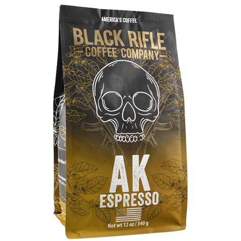 Black Rifle Coffee Company AK-47 Espresso Ground 12oz Bag Medium Roast - Farmstead Outdoors