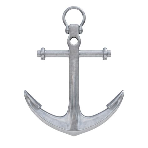 Premium Photo | Nautical anchor on a white background. 3d rendering