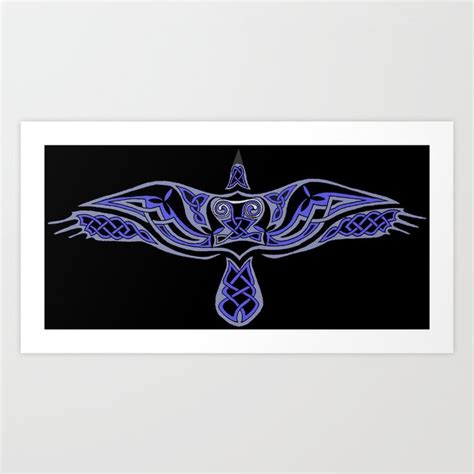 Celtic Raven Art Print by Groomporter | Society6