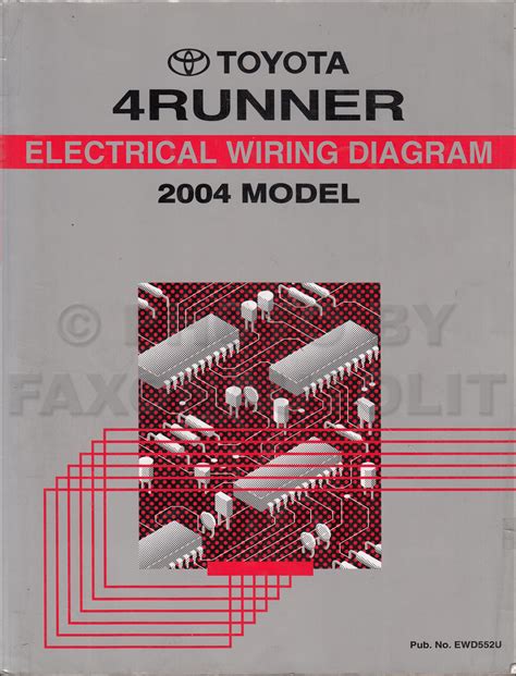 2004 Toyota 4Runner Wiring Diagram Manual Original