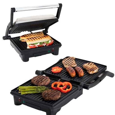 Premium Appliances - 4-Slice Panini Press Grill