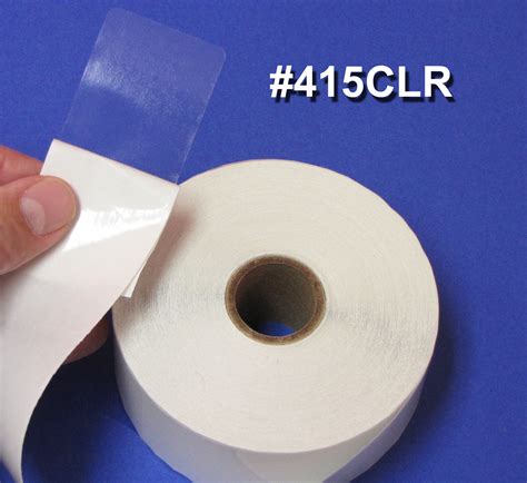 Clear Box Seal Sticker Labels 4 x 1.5 Inches 500 per roll 415CLR