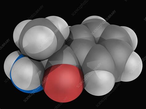 Cathinone drug molecule - Stock Image - F004/8321 - Science Photo Library