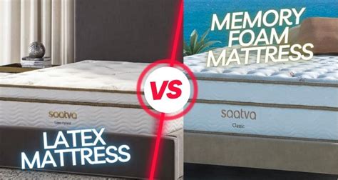 Latex vs Memory Foam Mattress, Comparison and Key Differences