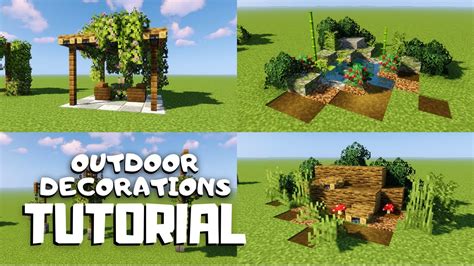 Minecraft: 15+ EASY Outdoor/Garden Decoration Ideas for 1.18! - YouTube