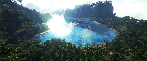 Ark: Survival Evolved Jungle Lake HD Wallpaper