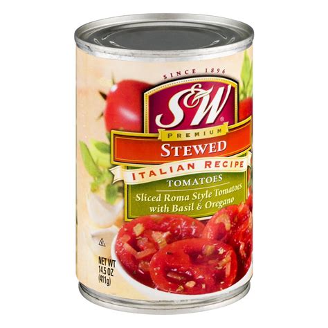 S&W Italian Recipe Canned Stewed Tomatoes, 14.5 oz Can - Walmart.com