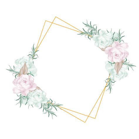 Watercolor Spring Floral Frame, Watercolor, Spring, Floral PNG and Vector with Transparent ...