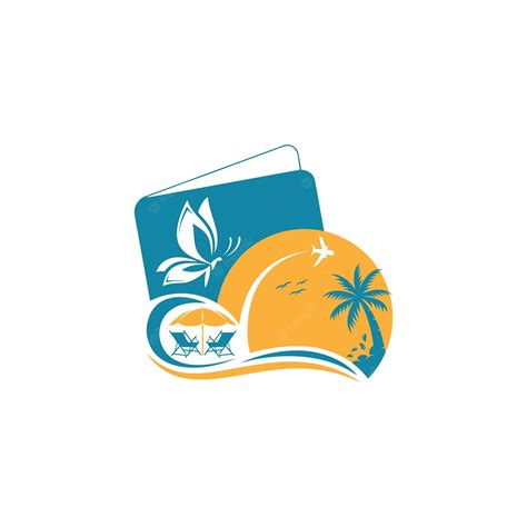 Premium Vector | Beach resort logo