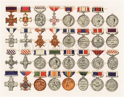 British military medals stock image | Look and Learn