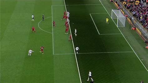 NBC draw an offside line that makes it look like Mitrovic was offside ...