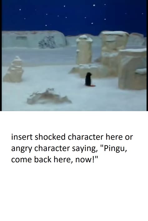 Who is shocked by Pingu running away by Neverlander123 on DeviantArt