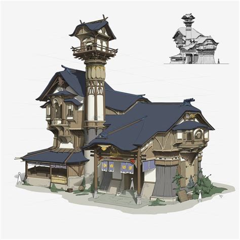 building, pang p on ArtStation at https://www.artstation.com/artwork/bnZ8G | Building concept ...