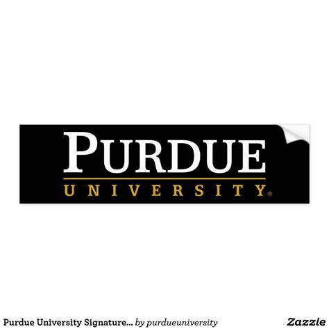 Purdue University Signature Mark Bumper Sticker Purdue University, Car Sit, Honor Roll, Exterior ...