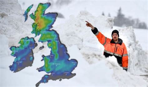 UK snow warning: Britain facing SIX INCHES as snow bomb threatens to ...