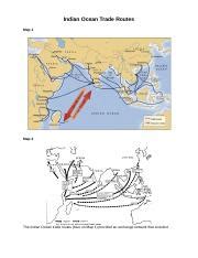 Copy of Indian Ocean Trade Routes - Indian Ocean Trade Routes Map 1 Map 2 The Indian Ocean trade ...